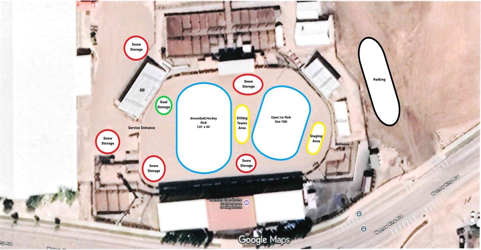 Fairgrounds Ice Rink Map